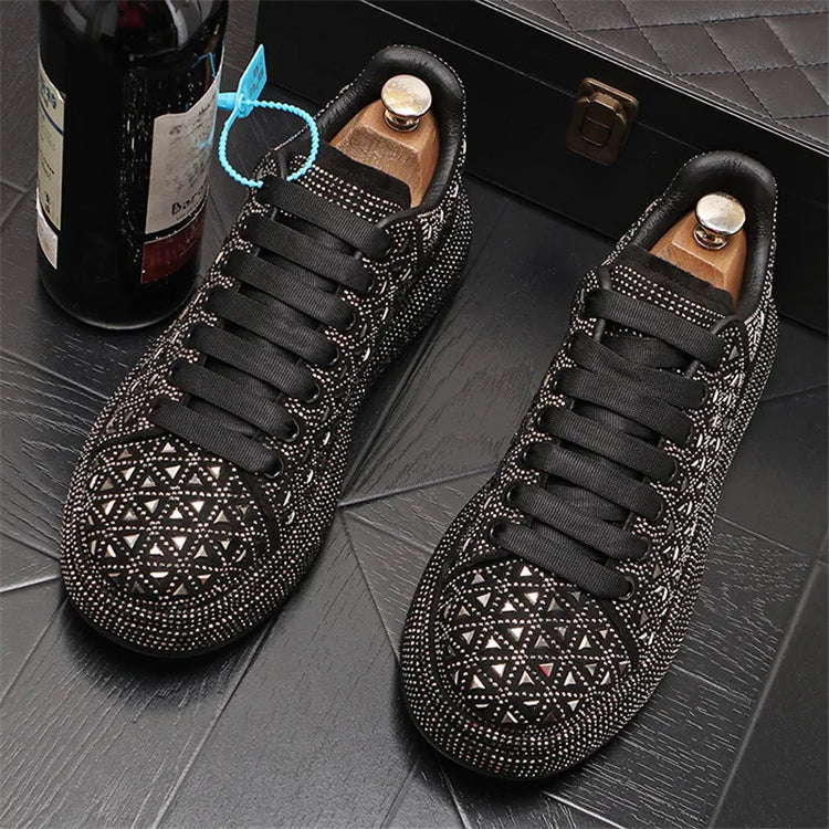 Luxury Royal Style Mens Wedding Dress Shoes Spring Handmade Embroidery Pattern Exotic Designer Loafers Fashion Casual sneaker
