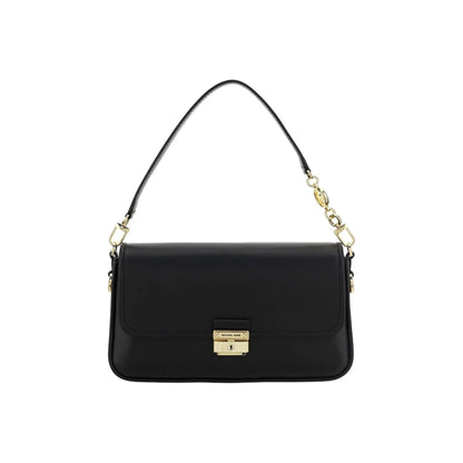 MICHAEL KORS Bradshaw Cow Leather Shoulder Bag, Baguette Bag, Handbag, Shoulder Bag Women's Black 30S1G2BL1L-001