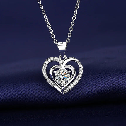 925 Sterling Silver Necklace For Women Round Pendent Sparkling Pave CZ Necklace Fashion Anniversary Birthday Jewelry Gifts N325 PlatiNum