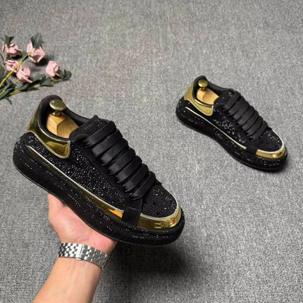 2026 spring and autumn new trendy brand low-top hot diamond board shoes men's lace-up versatile sports dad shoes