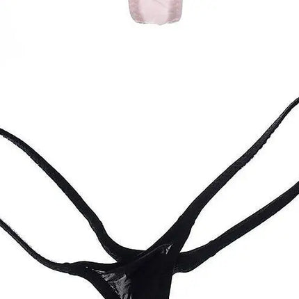 Women's Thin Ice Silk High Elastic Thong Mini Low-rise Sexy Sheer Single Layer Underwear