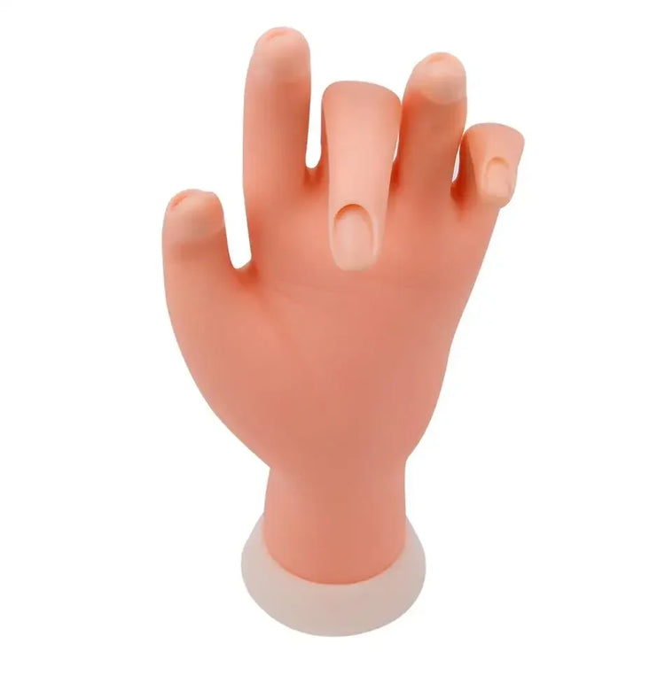Nail Art Training Fake Hand Display False Tips UV Gel Polish Painting Tools Manicure  Practice Model 2028