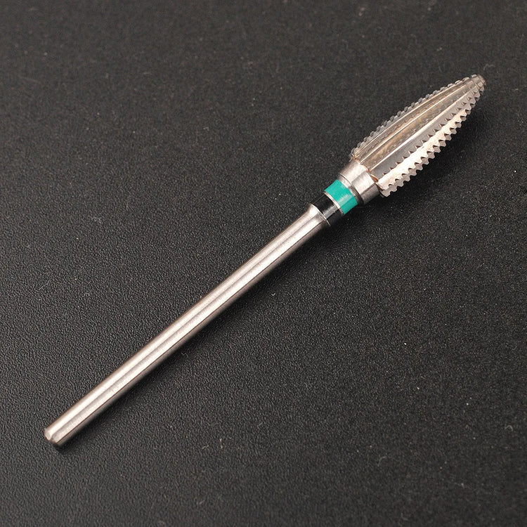 1Pc Tungsten Steel Nail Drill Bit, Professional Large Spiral Barrel Carbide Milling Cutter, Manicure Tool