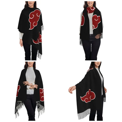 Neji Cloud Japanese Anime Shawl Wraps Women Winter Long Soft Scarf Pashmina Tassel Scarves