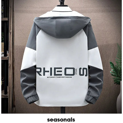 Men's Sets Sportswear Suit Hooded Colorblock Casual patchwork Hooded Jacket + Pants Suit Men's 2-piece Jogger Sweatshirt