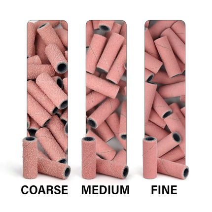 5000Pcs Mini Nail Drill Sanding Bands Include Mandrel-Pink-3mm