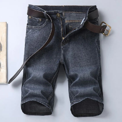 2025 New Blue Fashion Design Jeans da uomo Slim Fit Jeans corti da uomo dritti Pantaloncini estivi Jeans Jeans da uomo elasticizzati
