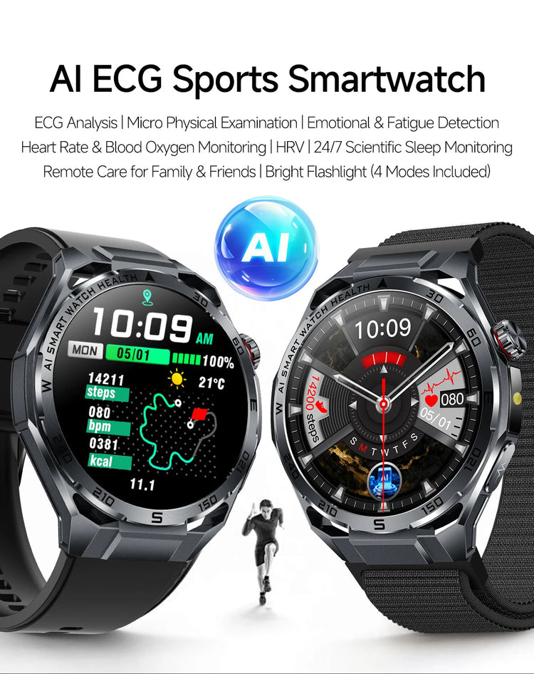 Nuovo Smartwatch 2026 con Analisi del Grasso Corporeo ECG+PPG, Acido Urico, Pressione Sanguigna, Ossigeno nel Sangue, Chiamate Bluetooth, Orologio Sportivo Intelligente per Uomini e Donne platinumshop