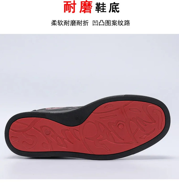 Fashion Trend Couples Casual Sneakers Red Sole Rivet Board Shoes for Men High Quality Man's Leather Sneakers for Men Women Shoes