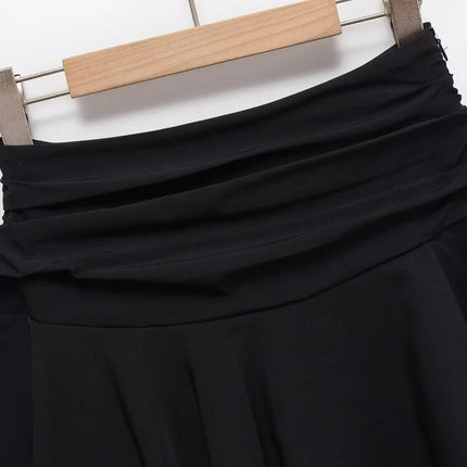 ETJ 2025 Sommer Damen Neue Mode Sexy Hot Girl Stil Rüschen gestapelt Dekoration Rock Hose Kurze Mid-Waist