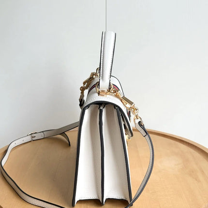 Borsa a tracolla da donna in similpelle liscia, essenziale per tutti i giorni, con tracolla regolabile, versatile e alla moda, perfetta per l'uso quotidiano all'aperto.