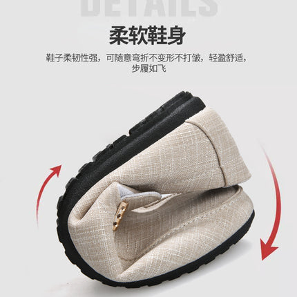 Scarpe casual da uomo in tela slip on mocassini alla moda per uomo abito di lusso scarpe da guida appartamenti formali per feste di matrimonio taglie forti