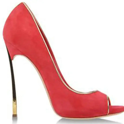 Nuove donne di estate pompe superficiale peep-toe tacchi alti scarpe da donna donna metallo stiletto punta a punta scarpe da donna Zapatos De Mujer platinumshop