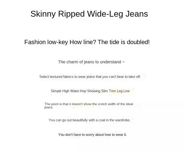 Jeans bianchi traspiranti a gamba larga da donna Pantaloni strappati per pantaloni estivi a vita alta con diamanti