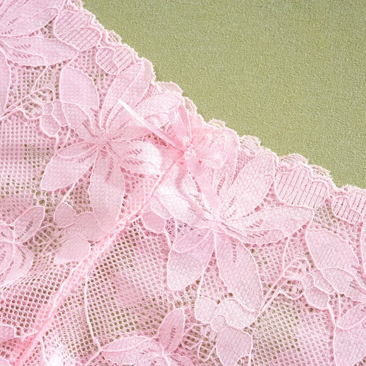 4Pcs/Set Women's Lace Panties Sexy Perspective Underwear Female Hollow Out Comfortable Underpants Low-Waist Breathable Lingerie