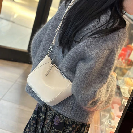 Nuova borsa in vera pelle, versatile borsa a tracolla piccola in pelle di vacchetta di alta qualità per donna