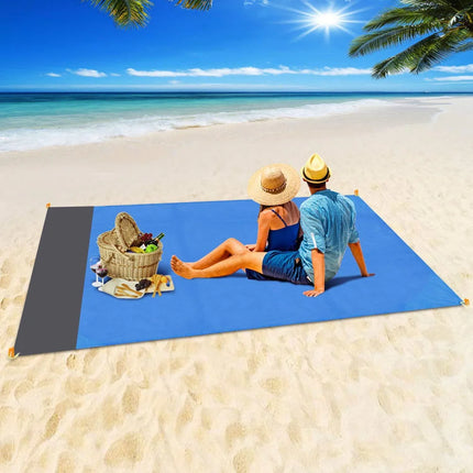 2022 telo mare oversize tappetino senza sabbia spiaggia antivento impermeabile coperte da Picnic tappetino da spiaggia tasca oversize Picnic 4 ancora