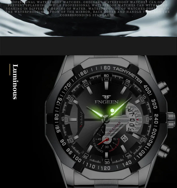 2024 Top Brand di Lusso Orologio di Moda Casual Militare Al Quarzo Sport Orologio Da Polso In Acciaio Pieno Impermeabile Orologio da Uomo Relogio Masculino platinumshop