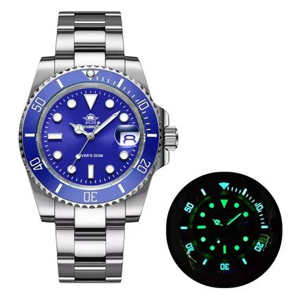 ADDIESDIVE Man Watch High Quality Ceramic Bezel Business Leisure 41mm Quartz Watches BGW9 Luminous 200m Waterproof Diver Watch