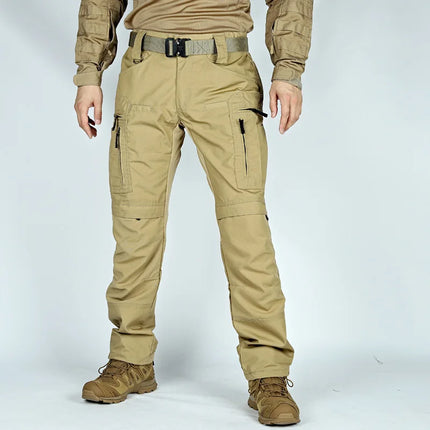 Men's Outdoor Tactical Pants With Multi Pocket Combat Training Hunting Cargo Pants Waterproof Wear-resistant Workwear Pants