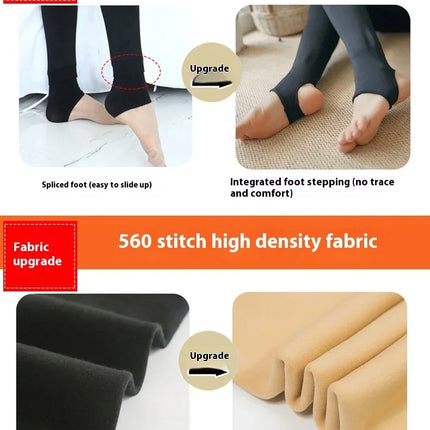 Leggings termici da donna Panty in pile Collant da donna Calze Collant Donna Inverno Falso Traslucido Caldo Collant sexy Inverno