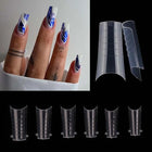 Poly Nail Gel Nail Forms Molds Full Cover Arch Square Dual Nail Forms Extension False Nail Tips for Manicure Manicure Tools 60Pc 2028