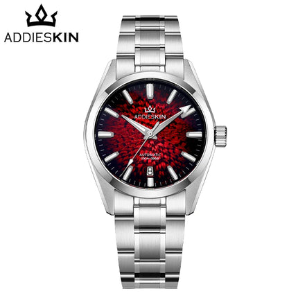 AddiesKin Men Automatic Watch Miyota 9015 Sapphire Crystal 100M Waterproof Luminous Stainless Steel Luxury Wristwatch