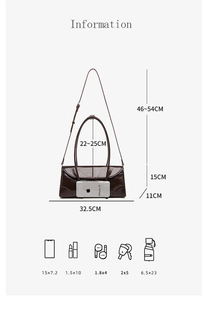 FOXER Lady's Shoulder Bag Genuine Leather Cross Body Bag 2025 Autumn Winter Large Capacity Travel Bag Commute Work Elegant