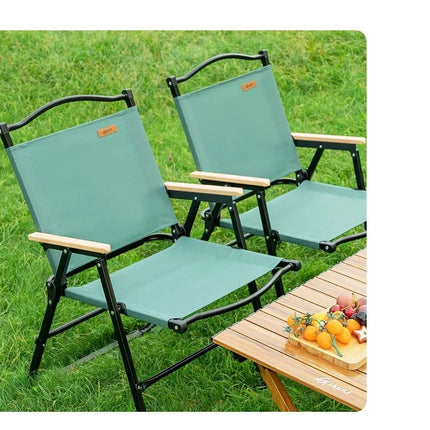GIANXI Sedia pieghevole verde da campeggio estiva all'aperto Telaio in alluminio nero Sedia da pesca ultraleggera portatile Sedia da spiaggia per barbecue