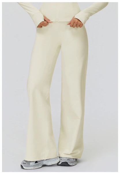 Yoga Pants High Waist Flare Leggings Women Gym Fitness Flared Trousers Breathable Wide Leg Pants Female Workout Dance Trousers