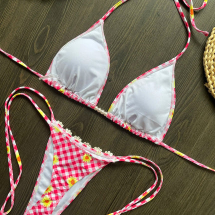Micro Bikini 2025 Costume da bagno donna sexy Costumi da bagno Perizoma femminile Bikini Set Biquini Costume da bagno Stampa Costumi da bagno Beachwear platinumshop
