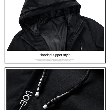 2026 New Fall/Winter Men's Jacket - High-Quality Printed Outdoor Sports Hoodie - Windproof Fashion Casual Jacket