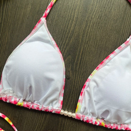 Micro Bikini 2025 Costume da bagno donna sexy Costumi da bagno Perizoma femminile Bikini Set Biquini Costume da bagno Stampa Costumi da bagno Beachwear platinumshop