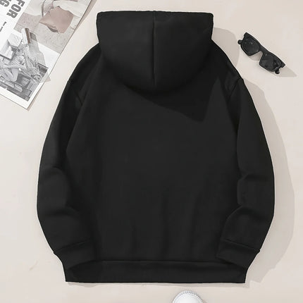 Three cat paw pattern printed hoodie, drawstring casual hooded sweatshirt, suitable for winter and autumn, women's clothing