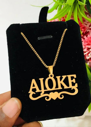 Collana con ciondolo personalizzato di grandi dimensioni, catena cubana spessa, collana con nome di personalizzazione hip-hop, gioielli di moda PlatiNum
