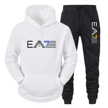 Autumn and winter men's sports suit, outerwear+two-piece pants, fashionable, comfortable and casual, outdoor new style PlatiNum