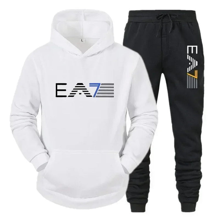 Autumn and winter men's sports suit, outerwear+two-piece pants, fashionable, comfortable and casual, outdoor new style PlatiNum