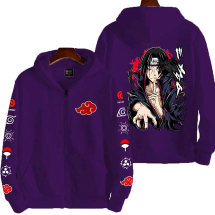 Uchiha Itachi Naruto Nikkan 2026 New Fashionable Harajuku Men's Trendy Casual Sweatshirt Men's Couple Style Coat