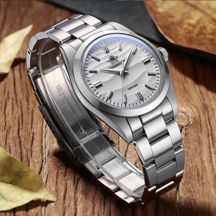 ADDIESDIVE 36mm Men Watch Without Logo AD2030 VH31 Quartz Watch 10Bar Waterproof 316L Stainless Steel Sand Dial Wristwatch New