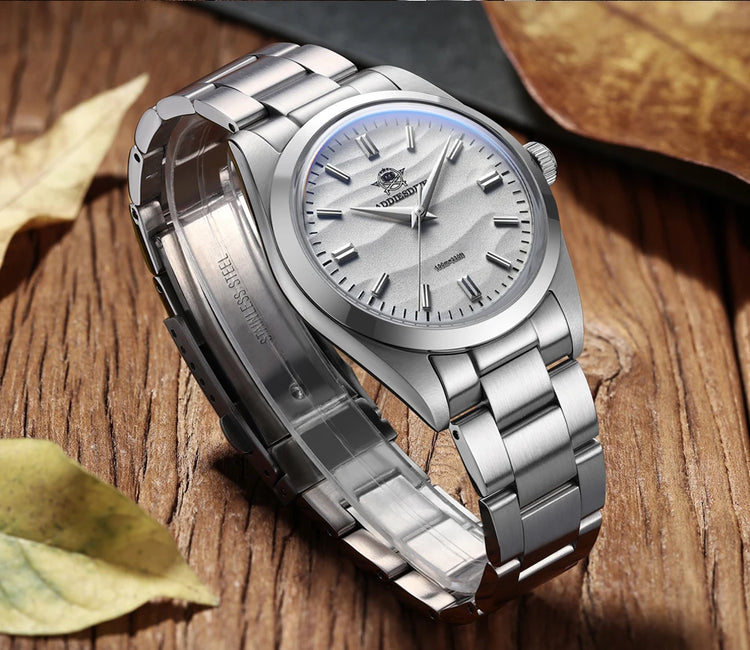 ADDIESDIVE 36mm Men Watch Without Logo AD2030 VH31 Quartz Watch 10Bar Waterproof 316L Stainless Steel Sand Dial Wristwatch New