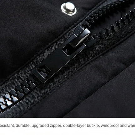 Canada Fashion Winter Jacket for Men Down Coat Parka Men's White Goose Down Jacket Collar Hooded Warm Thick Long Padding M-4XL