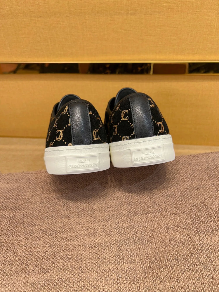 New Genuine Leather Men's Lace-up Type Sports Shoes Fashion Casual Sneaker First Layer Cowhide Running Shoes