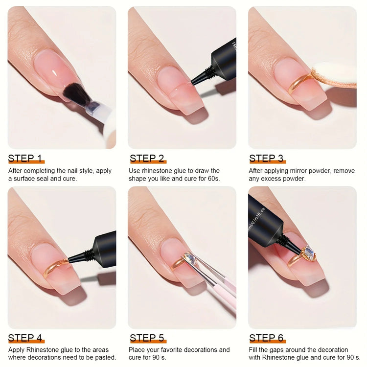No-Curing Lamp Xiaomi Glue Press-On Nails Solid Fast-Drying No-Light False Nails Specialized Adhesive Bonding Agent Nail Plate Glue