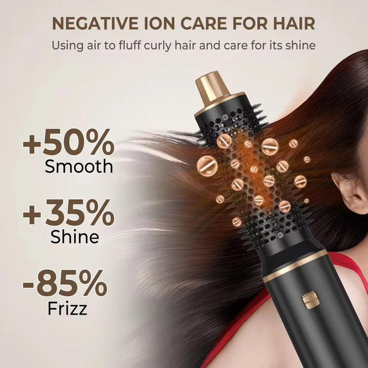 5 in 1 Professional Hair Dryer Straightener Hair Curler 1000W Electric Comb Hair Dryer Brush Hot Hair Volume Curlers Hair Style Set