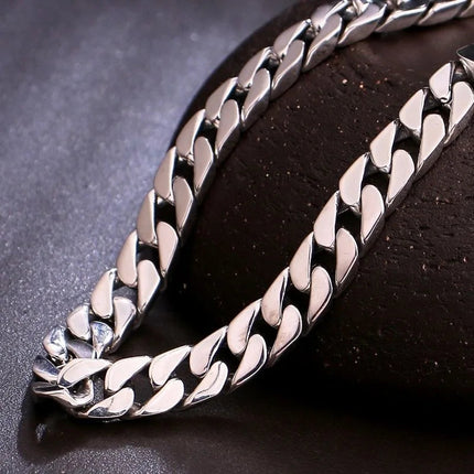100% S925 Collana in argento sterling Bracciale Punk S925 Gioielli in argento Non sbiadisce mai Carry certificato Uomo Donna Gioielli Regali platinumshop