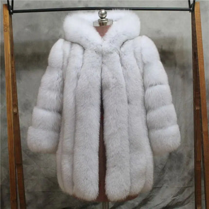 ZADORIN Hooded Fluffy Faux Fur Coat Winter Jacket Women Fashion Thick Warm Faux Fur Jackets Coats Woman Clothing Outerwears
