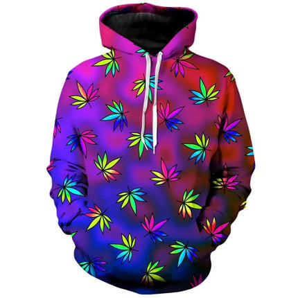 Leaf Graphic Leaves 3D Print Hoodies Men Women Casual Fashion Hooded Sweatshirts Hoodie Tracksuits Pullovers Tops Man Clothing