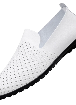 Scarpe da uomo in vera pelle Casual formali mocassini da uomo mocassini estate italiana traspirante Slip on scarpe da barca maschili Over Size 50 51