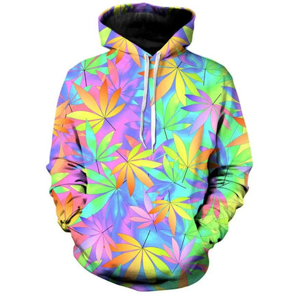 Leaf Graphic Leaves 3D Print Hoodies Men Women Casual Fashion Hooded Sweatshirts Hoodie Tracksuits Pullovers Tops Man Clothing