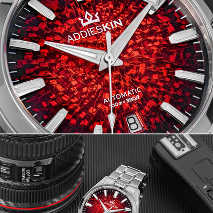 AddiesKin K003 Men's Automatic Watch BGW9 Super Luminous 10Bar Waterproof Sapphire Crystal 316L Stainless Steel Mechanical Watch